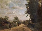 Corot Camille The road of sevres oil painting on canvas